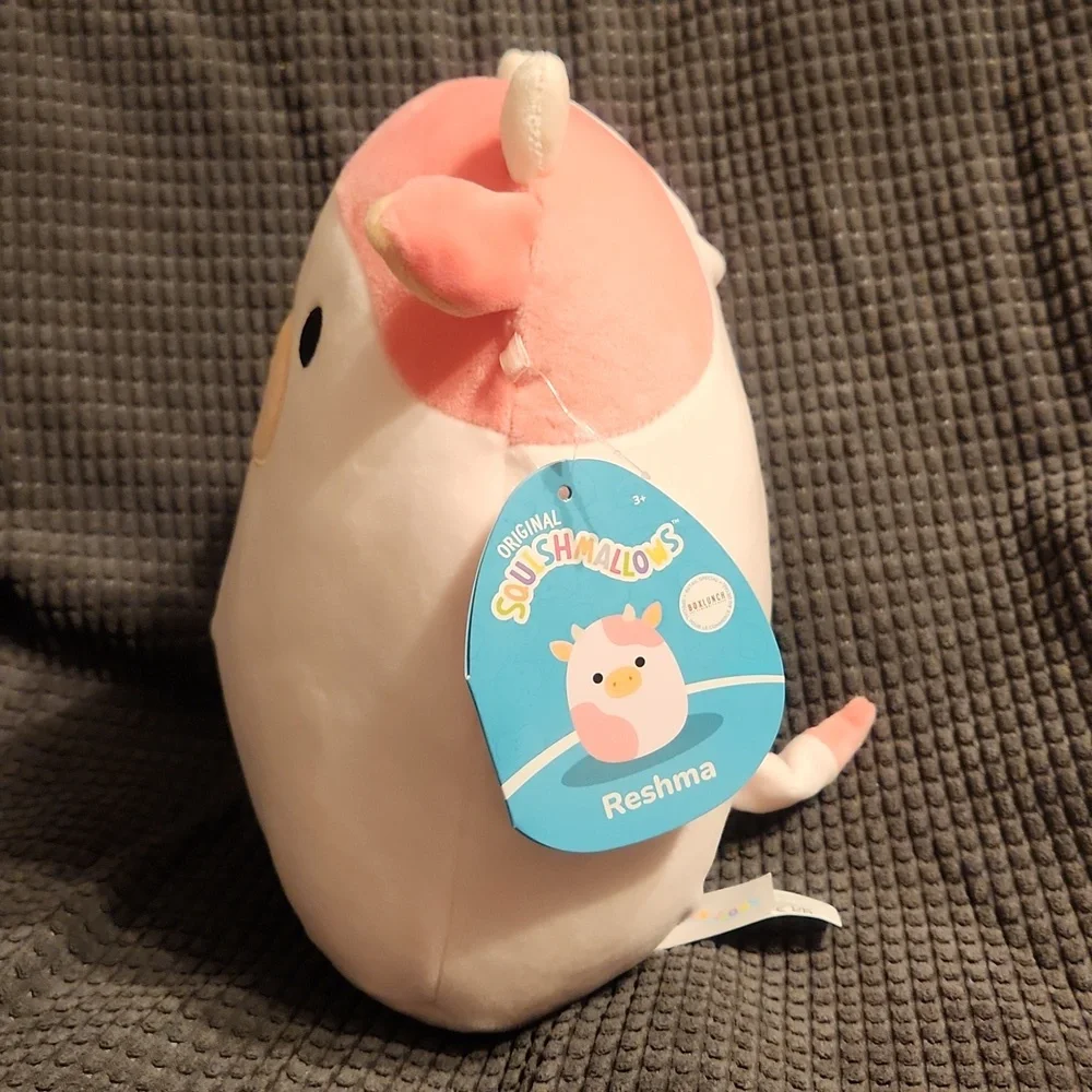 NWT Squishmallows "8 "Reshma" Pink Cow  (US exclusive, Re-Release) - Picture 2 of 4